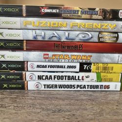 9 OG Original Xbox Games Lot. List In Description. 