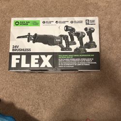 Flex 24v Power 4 Tools, 2 batteries, 1 Charger