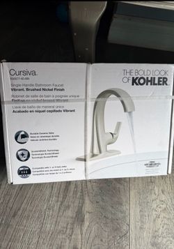 KOHLER-NICKLE FINISH FAUCET-BRAND NEW