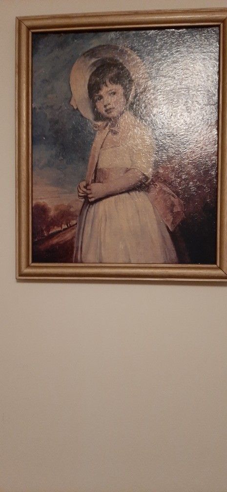 Miss Juliana Willoughby by George Romney. Framed