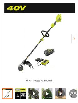 40V 15 in. Expand-It Cordless Battery Attachment Capable String Trimmer with 4.0 Ah Battery and Charger