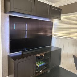 IKEA Besta And Wall Cabinets 