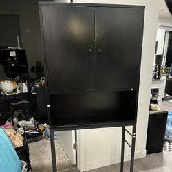 Black Over The Toilet Cabinet