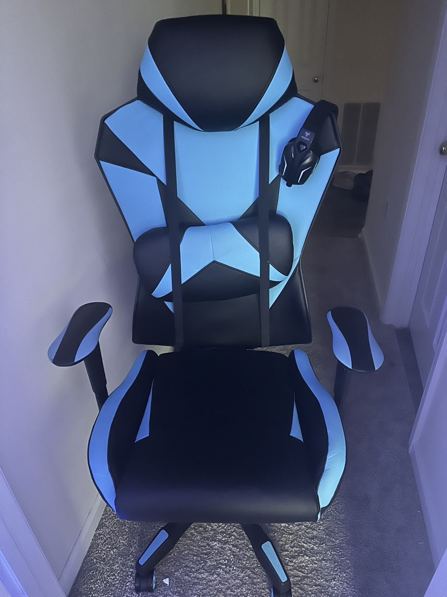 Blue And Black Gaming Chair