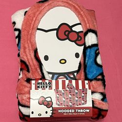 Hello Kitty Hooded Throw