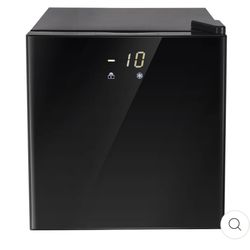 1.1 cu. ft. Upright Freezer/Dry erase board Freezer  Features a large digital display that constantly displays the internal temperature of the m