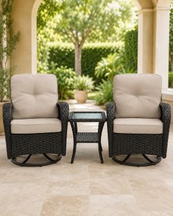 NEW 3-Piece Outdoor Wicker Patio Set – $169.99