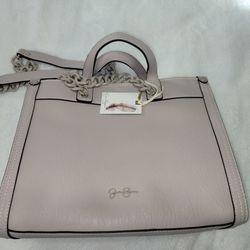 Jessica Simpson Leather Handbags Ligth Beige With Chain Of The Same Color New With Tag