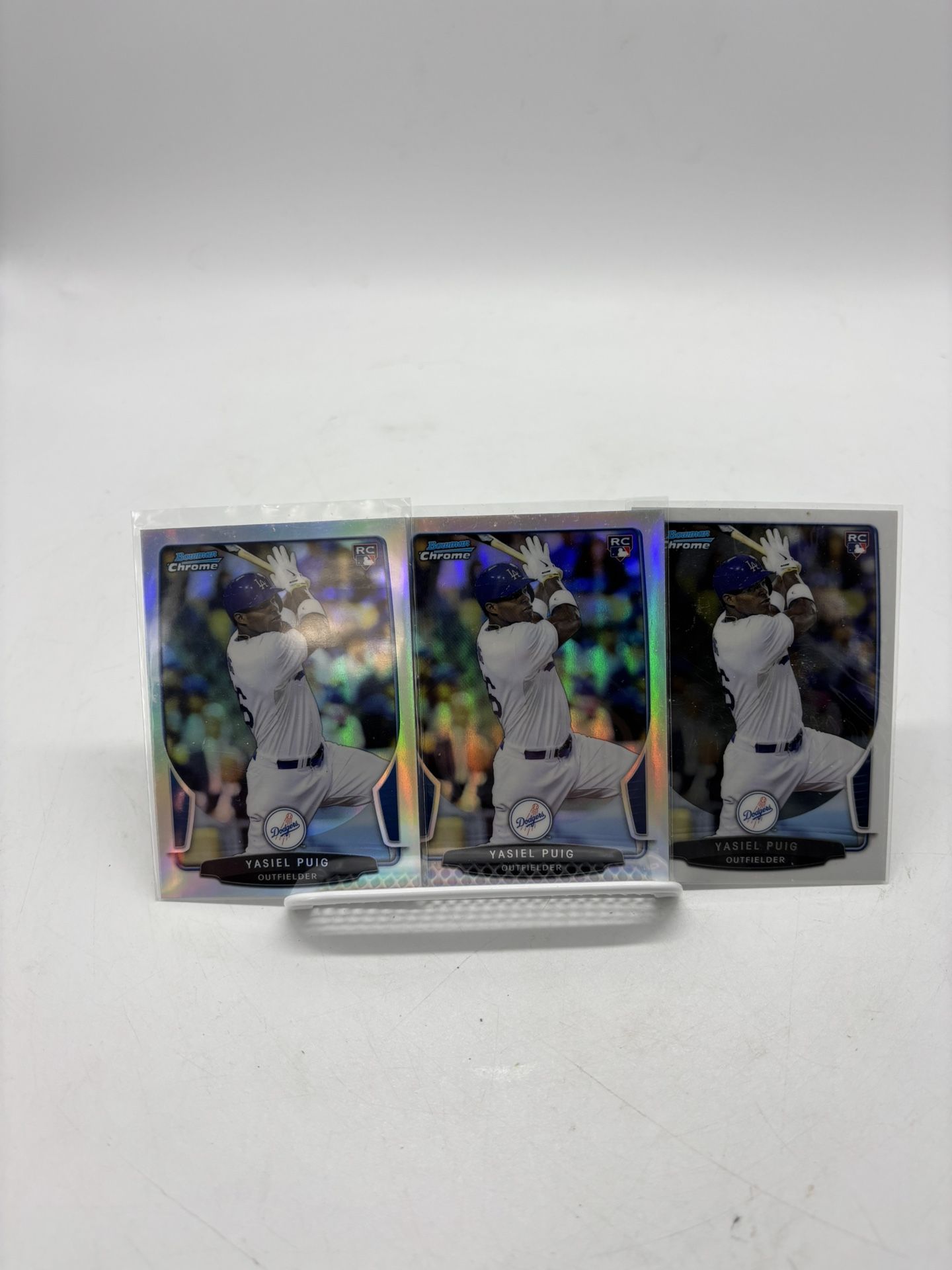 2013 Bowman Chrome Yasiel Puig Rookie Los Angeles Dodgers Silver Refractor Lot