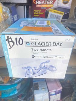 Glacier Bay Two Handle Chrome Bathroom Faucet