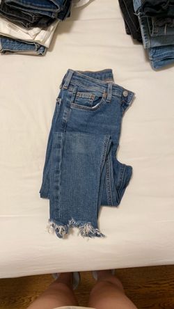 Topshop skinny cropped high waisted jeans SIZE 25