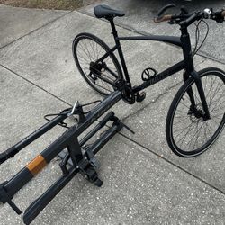 Specialize Sirrus Bicycle and Kuat Bike Rack