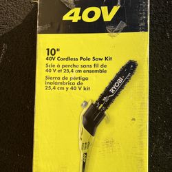 Ryobi 40V 10 Inch Cordless Pole Saw Kit