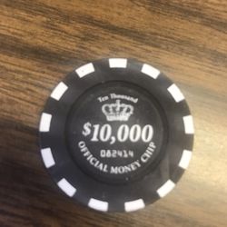 Vintage $10,000 poker chip