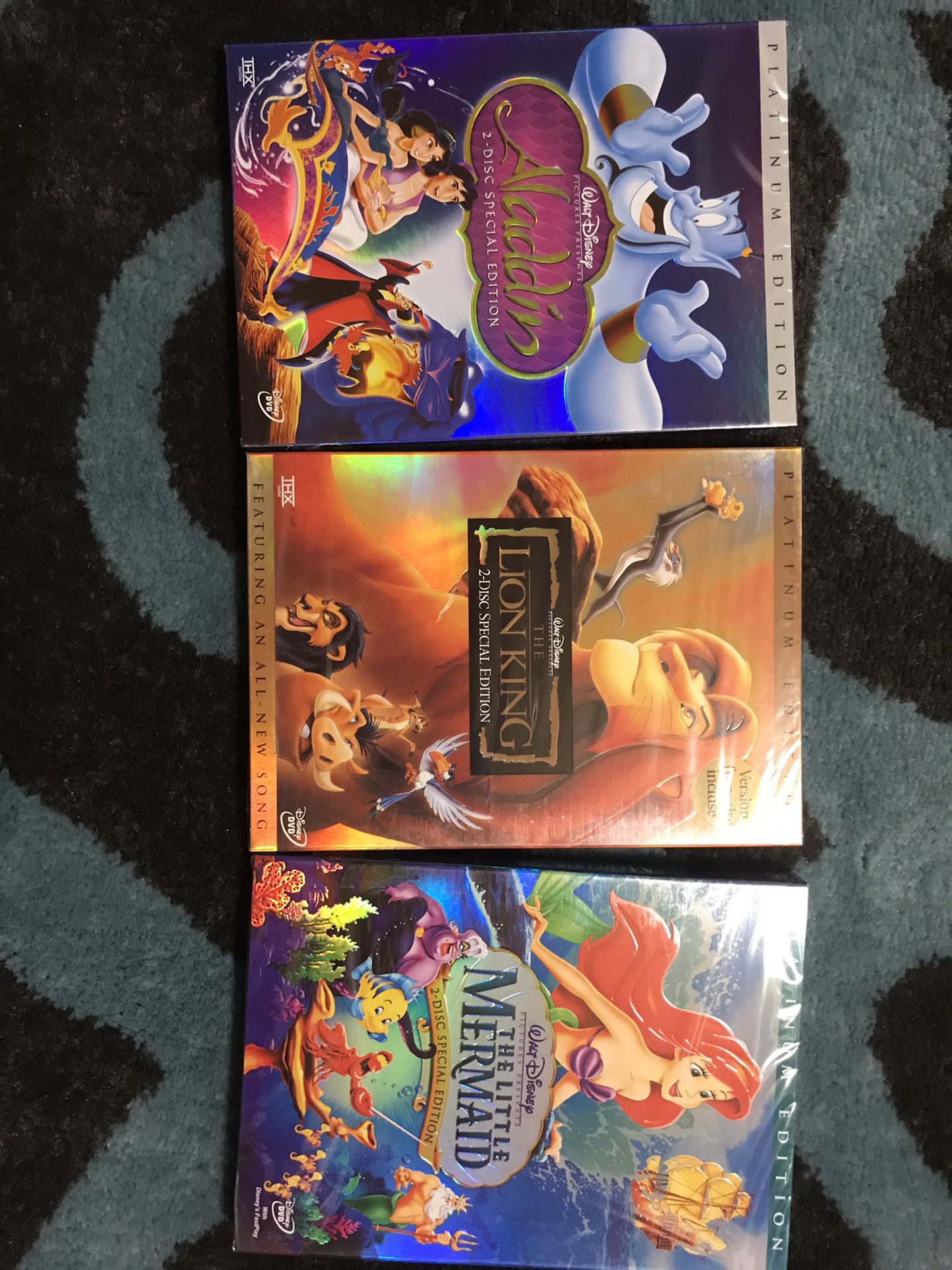 *NEW* Lion King, Aladdin & Little Mermaid Platinum Edition DVD