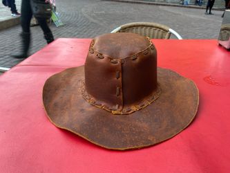 Bohemian hat 100 💯 leather hand made one of a kind. New.