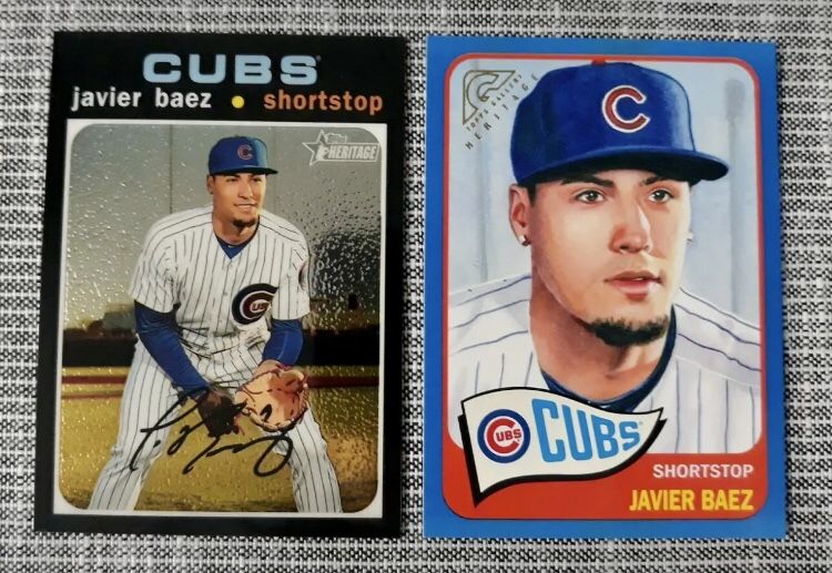 Javier Baez Serial #’ed Lot Of 2