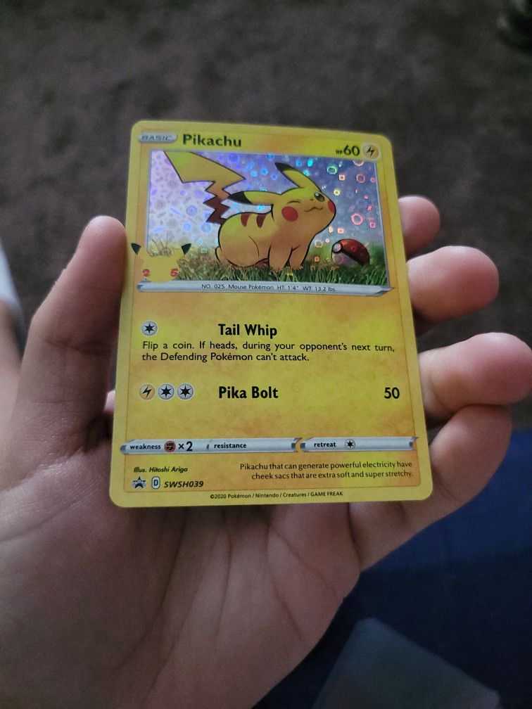Pikachu Holo Pokemon 25th Anniversary Card