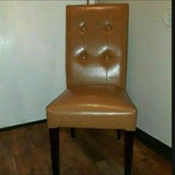 CHAIRS AND BENCH PIER 1 CAMEL BROWN