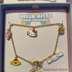 Hello Kitty & Friends Girls Gold Bracelet 