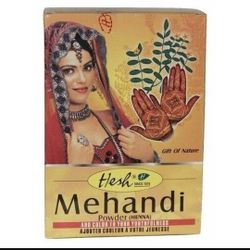 Hesh Henna All Natural Mehandi for Hair Color or temporary tattoos. 100gm. 100% pure easy to use. no preservatives. Natural hair conditioner 