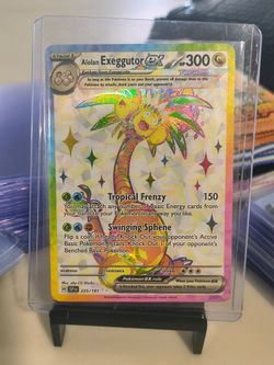 Alolan Exeggutor ex Pokémon Card 225/191 Shiny Rare