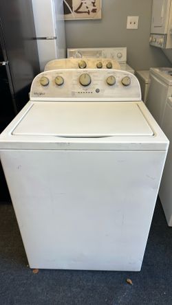 Top load washer and dryer set