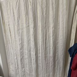 Clock, Bathroom Curtains, Printer, Desk Lamp, & Garmet Rack