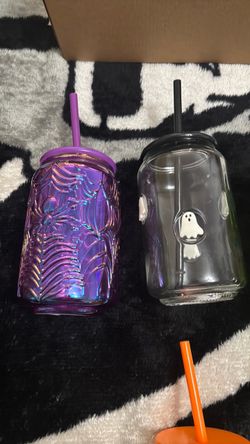 Halloween glass cups