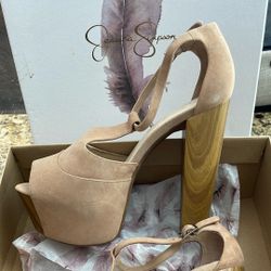 Nude Platform Sandal Size 9M Jessica Simpson Dany Style