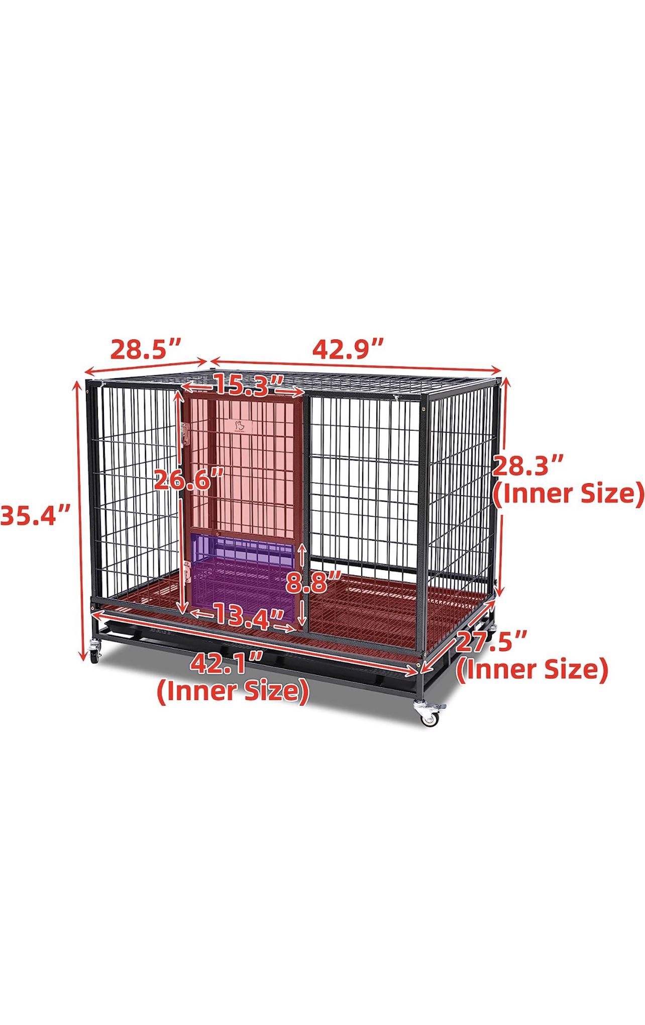 Dog Pet Cage Kennel Size 43” Large Folding New In Box 📦 