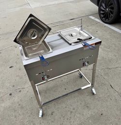 freidora de gas propano para dos canastas