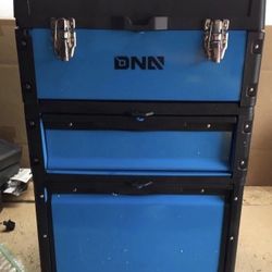 #89 3-Tier Stackable Separate Hand Case Tool Boxes Trolley Blue 