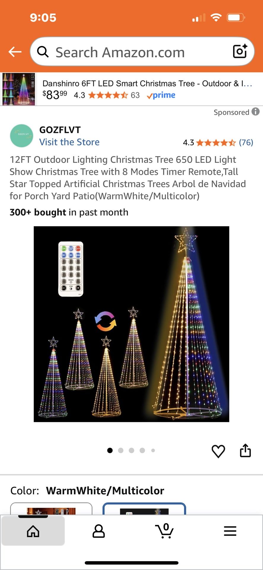 LED Yard Christmas Tree New In Box 12’