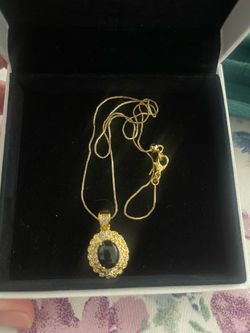 Blood Amber Inlaid Necklace