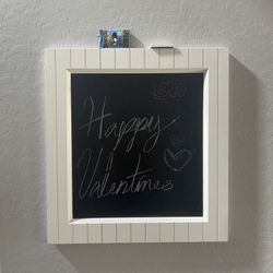 2x2ft Wall-Mounted Chalkboard with Chalk and Markers
