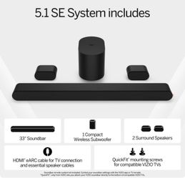 Vizio 5.1 Channel Soundbar System