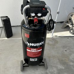 Husky 20 Gal. 200 PSI Oil Free Portable Vertical Electric Air Compressor