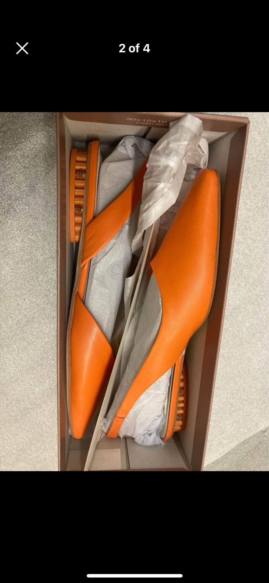Orange Flat Sarto Size 7,5 New In The Box