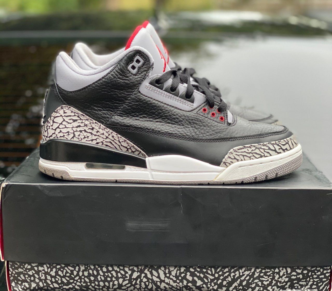 Jordan Black Cement 3 Sz 10.5