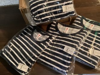 Navy Striped pajamas size small