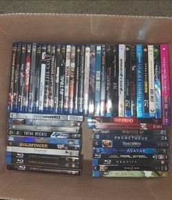 Large Blu-ray & DVD Movie Collection - 60+ Movies - $175