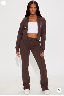 Chocolate brown pant set