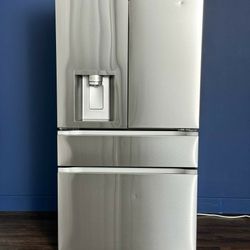 LG 29 cu. ft. Smart Standard-Depth MAX 4-Door French Door Refrigerator with Full-Convert Drawer - $5