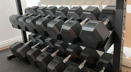 Dumbbells And Racks ALL SIZES With