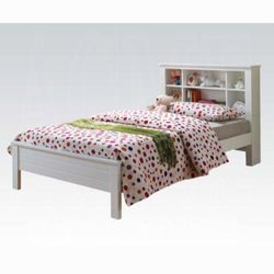 Twin Size Bed Frame With Bookcase Headbord