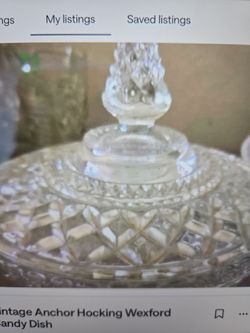 Vintage Anchor Hocking Wexford Candy Dish with Lid
