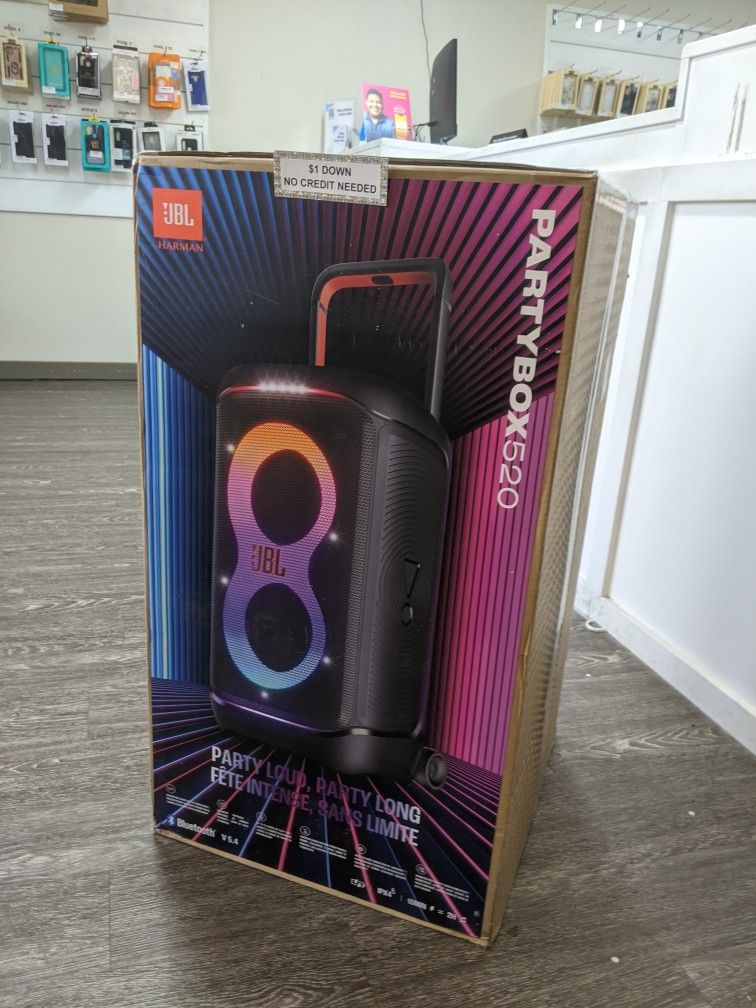 ON SALE NOW - JBL PartyBox 520 Brand New - 5 Dollars Down No Credit Needed! 