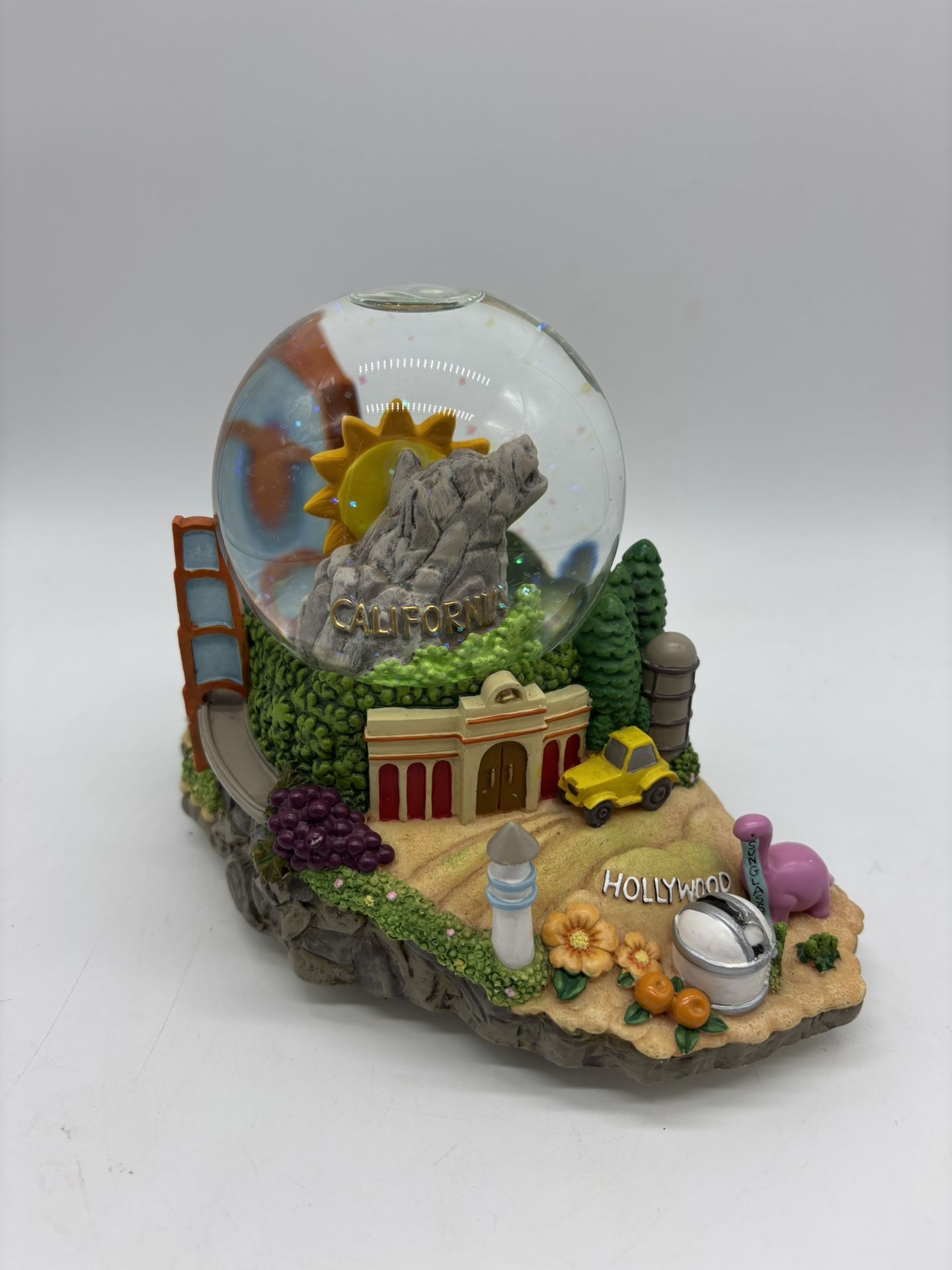Vintage Disney California Adventure Hollywood Waterglobe "Happy Trails"