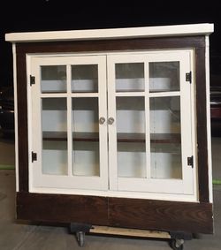 Vintage curio display cabinet